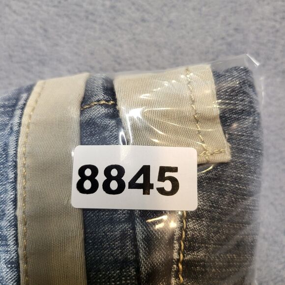 City Jean Jacket Womens L Blue Denim Trucker Distressed Y2K Grunge - Picture 8 of 8